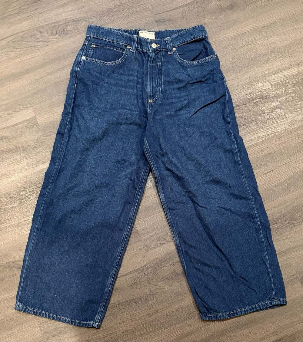 Free People We The Free Women’s Wide-Leg Crop Jeans High Rise Size 27”